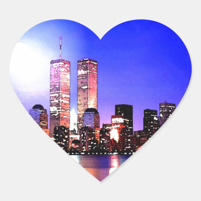 Adesivo Coração Nova Iorque (Frente)