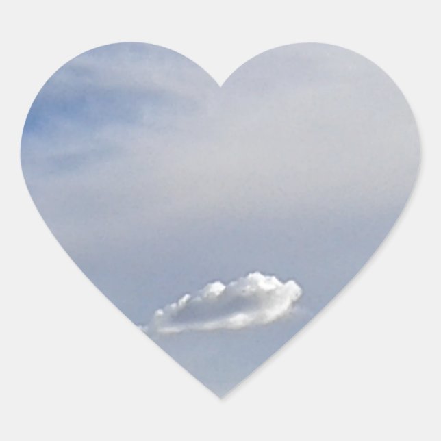 Adesivo Coração Nuvem e Nuvem (Frente)