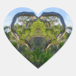 Adesivo Coração O Amor Da Natureza