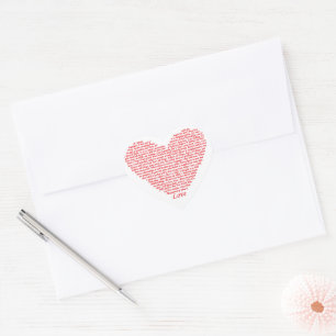 Adesivo Coração O Amor é Citação da Bíblia 1 Coríntios 13 Arte de 