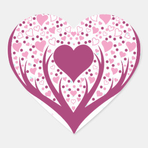 Adesivo Coração O amor está em toda parte.