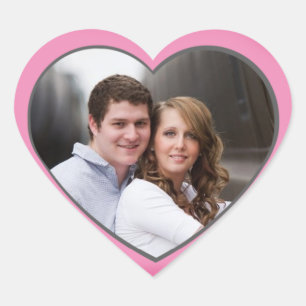 Adesivo Coração O casamento feito sob encomenda da foto acopla a