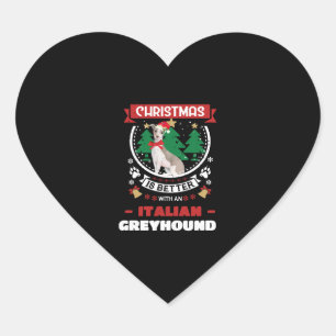 Adesivo Coração O Natal É Melhor Com Um Sorriso Italiano