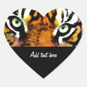 ADESIVO CORAÇÃO O OLHO DE TIGER_
