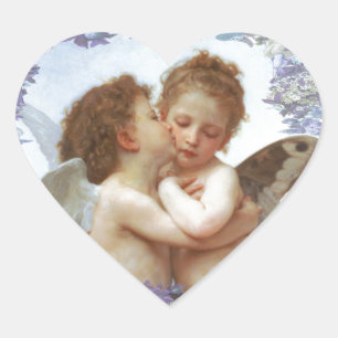 Adesivo Coração O PRIMEIRO BEIJO, C.1873 William Bourgeau