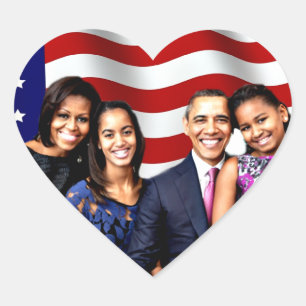 Adesivo Coração Obama, sim nós Can_