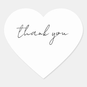 Adesivo Coração Obrigado