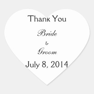 Adesivo Coração Obrigado