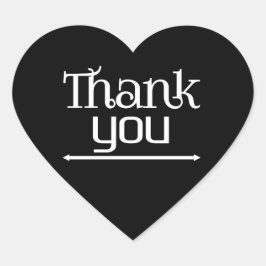 Adesivo Coração Obrigado