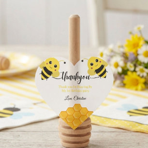 Adesivo Coração Obrigado pelo Buzz-ing de aniversário