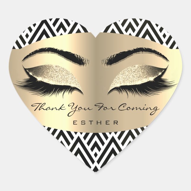 Adesivo Coração Obrigado Por Vir O Nome Heart Black White (Frente)