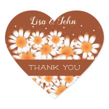 Obrigado, Selo De Envelope Em Forma De Coração De