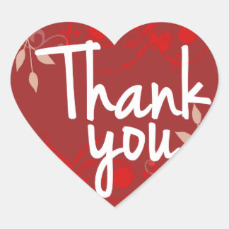 Adesivo Coração Obrigado Sticker