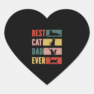 Adesivo Coração Oferta De Pai De Gato Do Melhor Pai De Gato De Vin