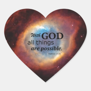 Adesivo Coração Olho do deus