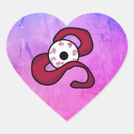 Adesivo Coração Olho Enigmático Enrelaçado