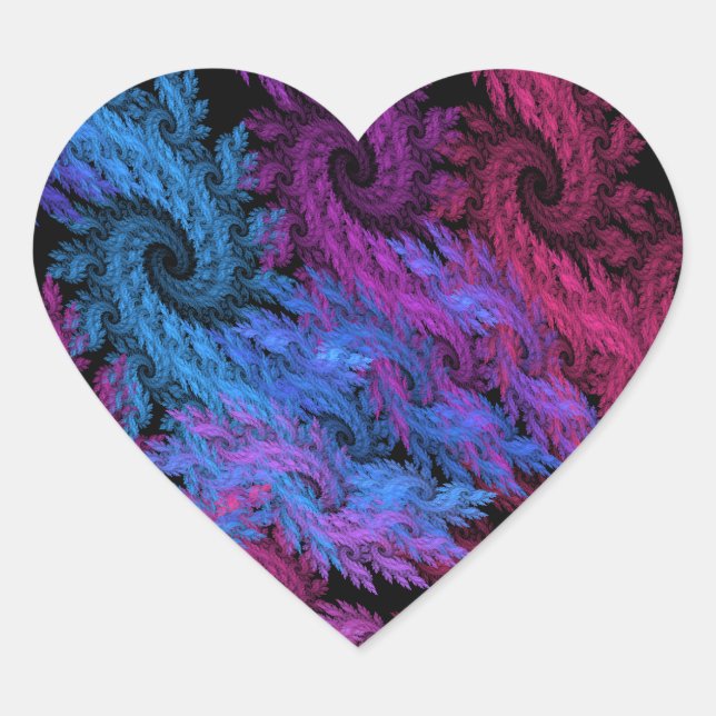 Adesivo Coração Olhos das Tempestades (Frente)