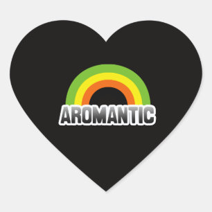 Adesivo Coração Orgulho Aromântico