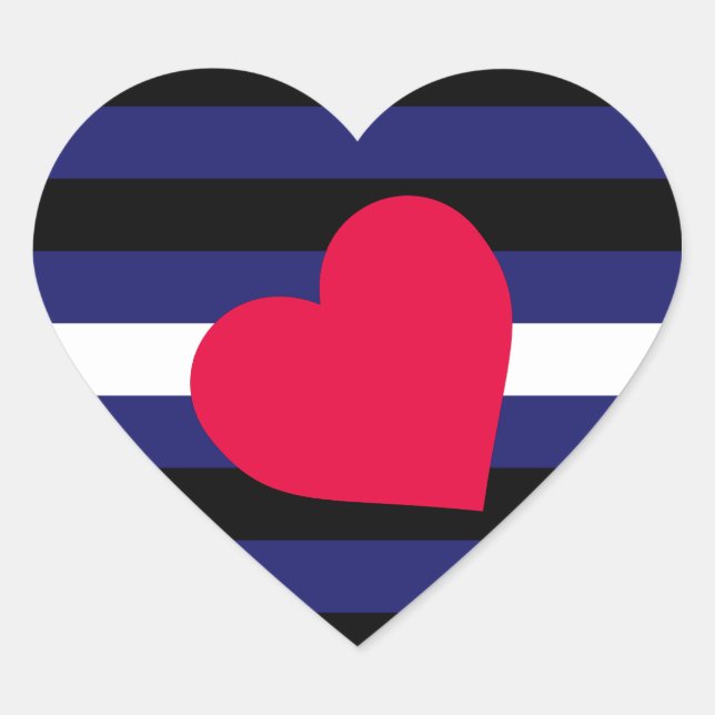 Adesivo Coração Orgulho de Couro (Frente)