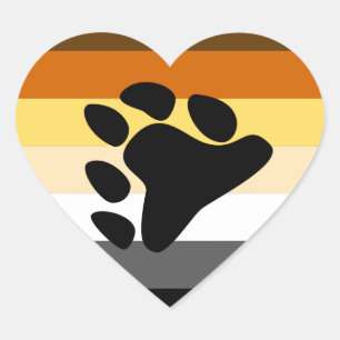 Adesivo Coração Orgulho de Urso