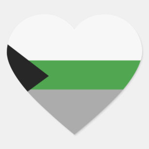 Adesivo Coração Orgulho Demiromântico