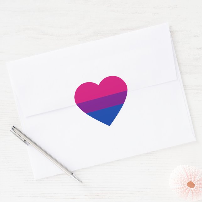 Adesivo Coração Orgulho gay (Envelope)