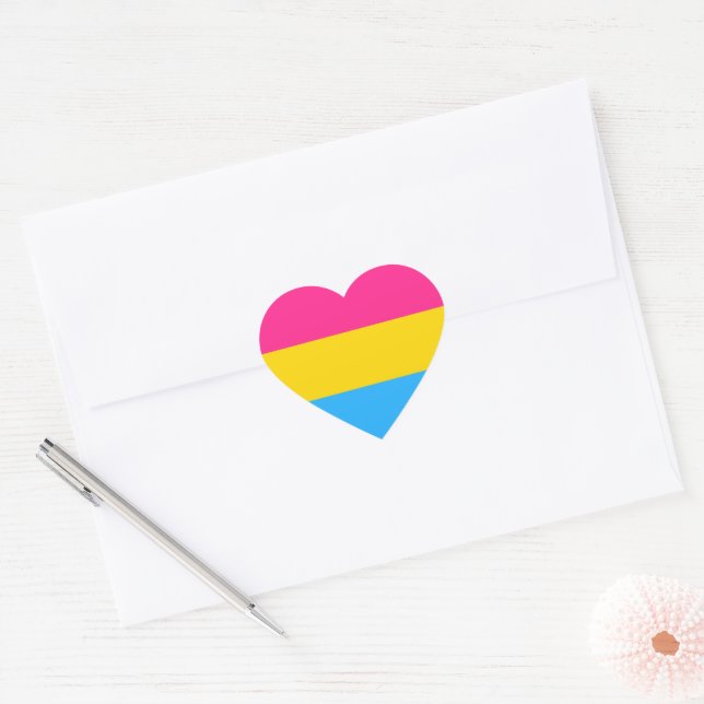 Adesivo Coração Orgulho gay (Envelope)