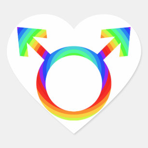 Adesivo Coração orgulho gay 2become1