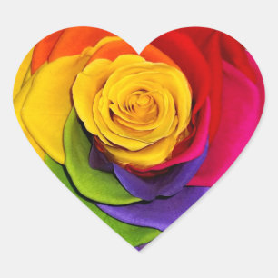 Adesivo Coração Orgulho gay cor-de-rosa do favor do casamento do