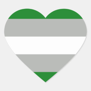 Adesivo Coração Orgulho Greyromântico