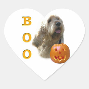 Adesivo Coração Otterhound Halloween BOO