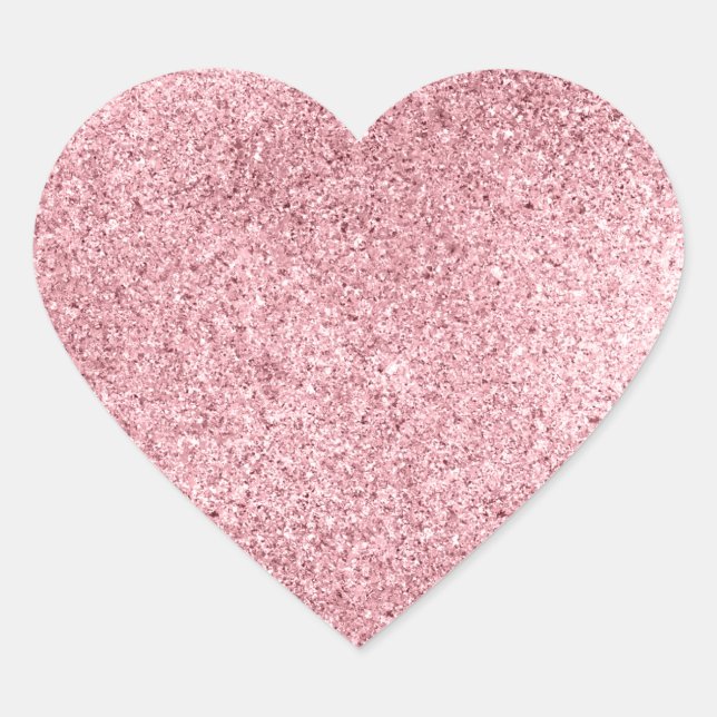 Adesivo Coração Ouro Rosa (Frente)