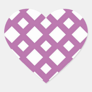 Adesivo Coração Ouros brancos na Lavanda