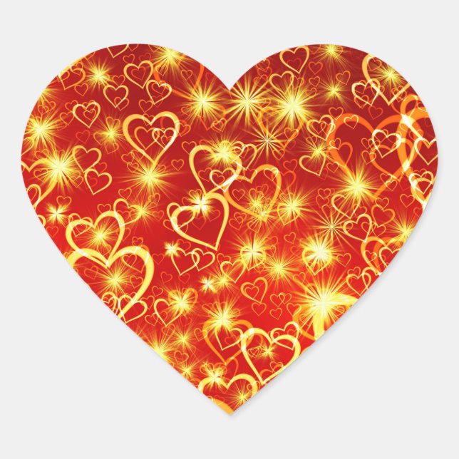 Adesivo Coração Padrão de Formas Cardíacas-25622 (Frente)