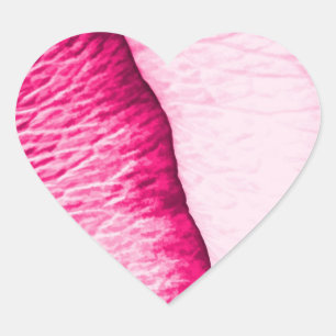 Adesivo Coração Padrão Petal de Rosa de Coração Quebrado