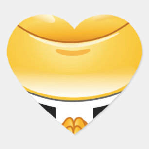 Adesivo Coração padre emoji
