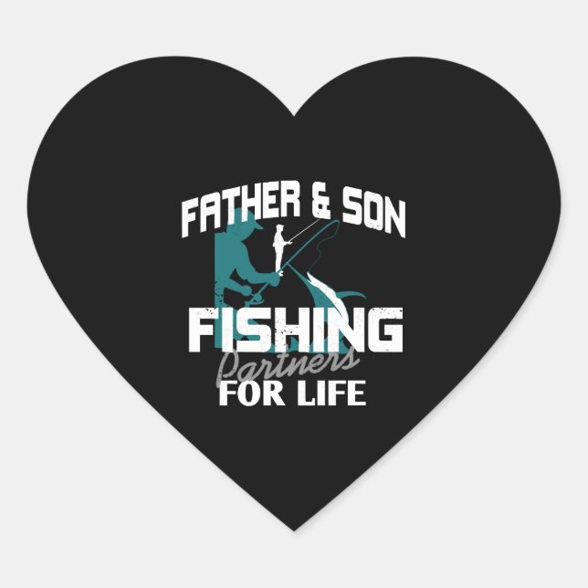 Adesivo Coração Padre Son Fisheries (Frente)