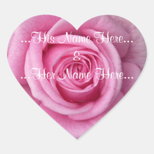 Adesivo Coração Palitos cor-de-rosa-rosa Rosa de punhos romanos