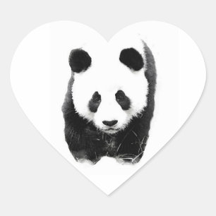 Adesivo Coração Panda Heart Sticker
