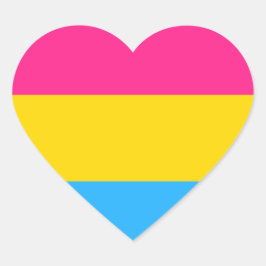 Adesivo Coração Pansexual