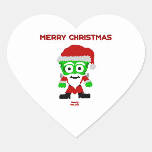 Adesivo Coração Papais noeis FrankenCheese Heart Sticker