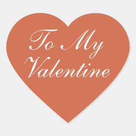 Adesivo Coração Para o meu coração de valentine 
