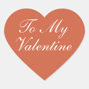 Adesivo Coração Para o meu coração de valentine