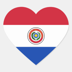 Adesivo Coração paraguai