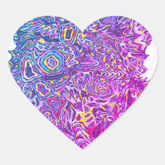 Adesivo Coração Paraíso Sticker.