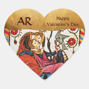 ADESIVO CORAÇÃO PARCHE DE MONOGRAMA DO CORAÇÃO DO NAMORADOS DE AMO