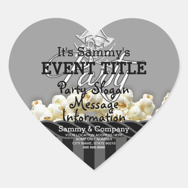 Adesivo Coração Partido Pirata Personalizado (Frente)