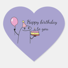 Adesivo Coração Party sticker