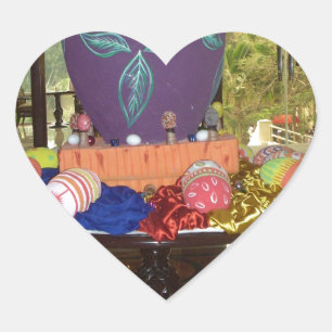 Adesivo Coração Páscoa Festiva Joyful Springtime Ovos Coloridos