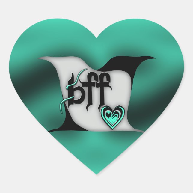 Adesivo Coração pássaros-do-bff (Frente)
